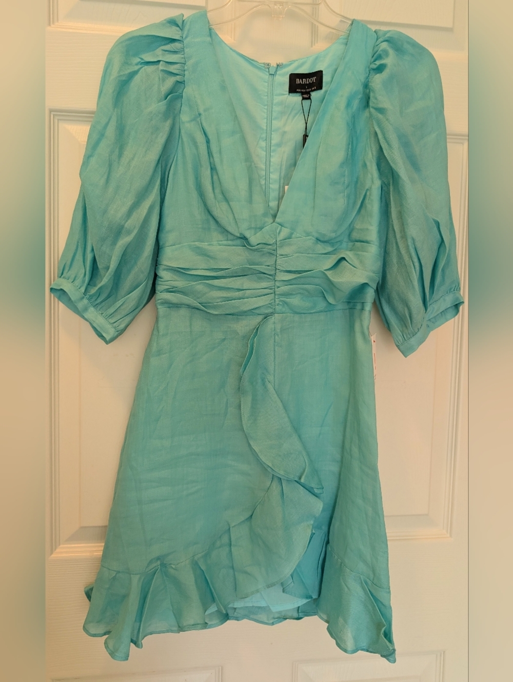 Bardot Aura Aqua Mini Dress